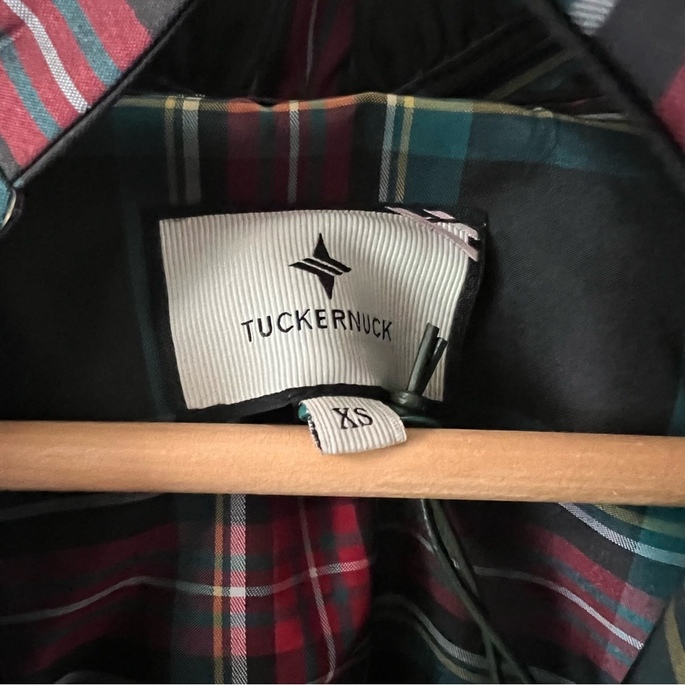 Tuckernuck Palmerston mini dress ladies size xs highland tartan plaid red black - Picture 4 of 11
